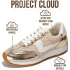 imageProject Cloud Sneakers for Women  Lightweight LaceUp Shoes for Women with Memory Foam Insoles  Trendy Womens Shoes  NonSlip Comfortable Womens Sneakers MadisonGold