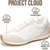 imageProject Cloud Sneakers for Women  Lightweight LaceUp Shoes for Women with Memory Foam Insoles  Trendy Womens Shoes  NonSlip Comfortable Womens Sneakers MadisonWhite