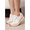 imageProject Cloud Sneakers for Women  Lightweight LaceUp Shoes for Women with Memory Foam Insoles  Trendy Womens Shoes  NonSlip Comfortable Womens Sneakers MadisonWhite
