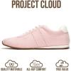 imageProject Cloud Sneakers for Women  Lightweight with Memory Foam Insole Womens Sneakers  Non Slip Work Shoes for Women Footwear  Lace Up Womens Casual Shoes PantherPink