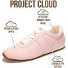 imageProject Cloud Sneakers for Women  Lightweight with Memory Foam Insole Womens Sneakers  Non Slip Work Shoes for Women Footwear  Lace Up Womens Casual Shoes PantherPink