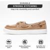 imageProject Cloud Sneakers for Women  Memory Foam Spring Shoes for Women Footwear  SlipOn Boat Shoes  Non Slip Fashion Sneakers  Lightweight Loafers Seasalt TAN 8