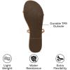 imageProject Cloud Summer Sandals for Women 2025  Memory Foam Insole and Vegan Leather Beach Flip Flops for Women  Non Slip and Lightweight Double Strap Womens Sandals TransitionBeige