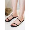 imageProject Cloud Summer Sandals for Women 2025  Memory Foam Insole and Vegan Leather Beach Flip Flops for Women  Non Slip and Lightweight Double Strap Womens Sandals TransitionBlack