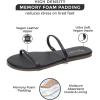imageProject Cloud Summer Sandals for Women 2025  Memory Foam Insole and Vegan Leather Beach Flip Flops for Women  Non Slip and Lightweight Double Strap Womens Sandals TransitionBlack