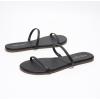 imageProject Cloud Summer Sandals for Women 2025  Memory Foam Insole and Vegan Leather Beach Flip Flops for Women  Non Slip and Lightweight Double Strap Womens Sandals TransitionBlack