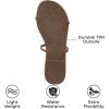 imageProject Cloud Summer Sandals for Women 2025  Memory Foam Insole and Vegan Leather Beach Flip Flops for Women  Non Slip and Lightweight Double Strap Womens Sandals TransitionTaupe
