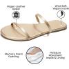 imageProject Cloud Summer Sandals for Women 2025  Memory Foam Insole and Vegan Leather Beach Flip Flops for Women  Non Slip and Lightweight Double Strap Womens Sandals TransitionGold
