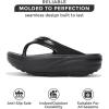 imageProject Cloud Super Foam Flip Flops for Women Footwear  Memory Foam and Lightweight Platform Sandals Women Beach Vacation Essentials  Non Slip Durable and Soft Slippers AbraBlack