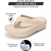 imageProject Cloud Super Foam Flip Flops for Women Footwear  Memory Foam and Lightweight Platform Sandals Women Beach Vacation Essentials  Non Slip Durable and Soft Slippers AbraBeige
