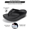 imageProject Cloud Super Foam Flip Flops for Women Footwear  Memory Foam and Lightweight Platform Sandals Women Beach Vacation Essentials  Non Slip Durable and Soft Slippers AbraBlack