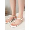 imageProject Cloud Thong Sandals for Women 2025  Memory Foam and Lightweight Summer Essentials  Non Slip Flip Flops for Women Footwear with Back Strap Beach Flats Sandals CelebrationWhite