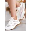 imageProject Cloud Trendy Sneakers for Women  Memory Foam and NonSlip Comfortable Casual Ladies Shoes for Womens Fashion Sneakers  Lightweight Laceup Shoes LeccoWhite Mesh