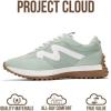imageProject Cloud Trendy Sneakers for Women  Memory Foam and NonSlip Comfortable Casual Ladies Shoes for Womens Fashion Sneakers  Lightweight Laceup Shoes LeccoPistachio