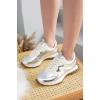 imageProject Cloud Trendy Sneakers for Women  Memory Foam and NonSlip Comfortable Casual Ladies Shoes for Womens Fashion Sneakers  Lightweight Laceup Shoes LeccoSilver