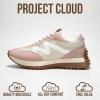 imageProject Cloud Trendy Sneakers for Women  Memory Foam and NonSlip Comfortable Casual Ladies Shoes for Womens Fashion Sneakers  Lightweight Laceup Shoes LeccoNude