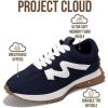 imageProject Cloud Trendy Sneakers for Women  Memory Foam and NonSlip Comfortable Casual Ladies Shoes for Womens Fashion Sneakers  Lightweight Laceup Shoes LeccoNavy