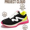 imageProject Cloud Trendy Sneakers for Women  Memory Foam and NonSlip Comfortable Casual Ladies Shoes for Womens Fashion Sneakers  Lightweight Laceup Shoes LeccoPink
