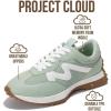 imageProject Cloud Trendy Sneakers for Women  Memory Foam and NonSlip Comfortable Casual Ladies Shoes for Womens Fashion Sneakers  Lightweight Laceup Shoes LeccoPistachio