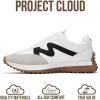 imageProject Cloud Trendy Sneakers for Women  Memory Foam and NonSlip Comfortable Casual Ladies Shoes for Womens Fashion Sneakers  Lightweight Laceup Shoes LeccoWhite Multi