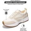 imageProject Cloud Womens Sneakers  Memory Foam Insole and Lightweight Spring Shoes  NonSlip Lace Up Trendy Shoes  Fashion Sneakers for Women 2025Beigebalinda
