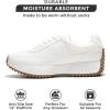 imageProject Cloud Womens Sneakers  Memory Foam Insole and Lightweight Spring Shoes  NonSlip Lace Up Trendy Shoes  Fashion Sneakers for Women 2025Cream