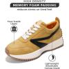 imageProject Cloud Womens Sneakers  Memory Foam Insole and Lightweight Spring Shoes  NonSlip Lace Up Trendy Shoes  Fashion Sneakers for Women 2025Mustardbalinda