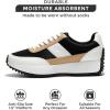 imageProject Cloud Womens Sneakers  Memory Foam Insole and Lightweight Spring Shoes  NonSlip Lace Up Trendy Shoes  Fashion Sneakers for Women 2025Tan