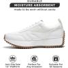 imageProject Cloud Womens Sneakers  Memory Foam Insole and Lightweight Spring Shoes  NonSlip Lace Up Trendy Shoes  Fashion Sneakers for Women 2025White