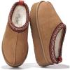imageProject Cloud 100 Genuine Leather Platform Slippers for Women  Soft Memory Foam Womens Slippers ampamp Supportive Clogs for Women 2025  Cozy Stylish Everyday Footwear SayreTan