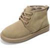 imageProject Cloud Ankle Boots for Women  Genuine Suede Shoes with Memory Foam Insole  NonSlip Mini Winter Boots Shoes for Women 2025 JuleeBark