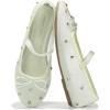 imageProject Cloud Ballet Flats Shoes for Women  CrystalEmbellished Mesh Ballet Flats Women Footwear  NonSlip Mary Jane Shoes with Memory Foam  Casual Footwear for AllDay Comfort AmityMint