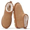 imageProject Cloud Genuine Leather Ankle Boots for Women  Water Resistant Womens Boots with Memory Foam Insole  Comfortable Fall Shoes for Women 2025 HikeyChestnut Suede