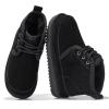 imageProject Cloud Genuine Leather Kids Boots  Lightweight FurLined Ankle Boots for Girls ampamp Boys with Memory Foam Insole  NonSlip Winter Kids Shoes NevadaBlack Suede