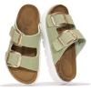 imageProject Cloud Genuine Leather Platform Sandals Women Footwear  Wedge Chunky Sandals Womens sandals with Memory Foam Insole and Cork Footbed GREECECHUNKYSage Suede
