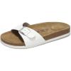 imageProject Cloud Genuine Leather Womens Sandals  Memory Foam Beach Essentials Womens Slippers  Perfect Summer Sandals for Women 2025 BahamaWhite