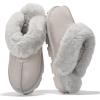 imageProject Cloud House Slippers for Women  Genuine Leather ampamp Natural Fur Lining Fluffy Slippers  Memory Foam Womens Shoes HedyLight Grey Suede
