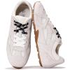 imageProject Cloud Leather Barefoot Shoes Women  Memory Foam LaceUp Womens Sneakers  Lightweight ampamp Non Slip Womens Shoes Casual  AllDay Womens Fashion Sneakers for 2025 RomaWhite Suede