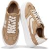 imageProject Cloud Platform Sneakers for Women Footwear  Memory Foam Insole Womens Shoes Lightweight and NonSlip Sole Lace Up Fashion Sneakers DodgeTan Mult