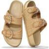 Beige-raffia