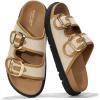 imageProject Cloud Platform Summer Sandals for Women 2025  Comfortable and Adjustable Straps Summer Slides with Memory Foam Insole  NonSlip Casual Womens SandalsRaffia