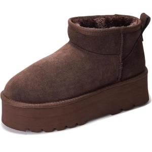 imageProject Cloud 100 Genuine Leather Ankle Boots for Women  AntiSlip Memory Foam Insole Womens Boots  Lightweight Winter Womens Shoes Ankle Booties for Women HuggyBrown