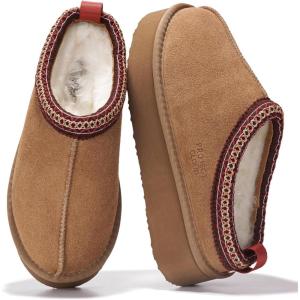 imageProject Cloud 100 Genuine Leather Platform Slippers for Women  Soft Memory Foam Womens Slippers ampamp Supportive Clogs for Women 2025  Cozy Stylish Everyday Footwear SayreTan