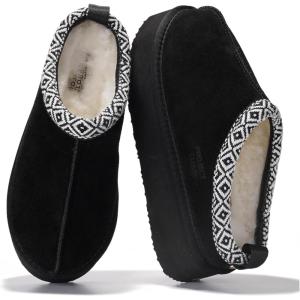 imageProject Cloud 100 Genuine Leather Platform Slippers for Women  Soft Memory Foam Womens Slippers ampamp Supportive Clogs for Women 2025  Cozy Stylish Everyday Footwear SayreBlack