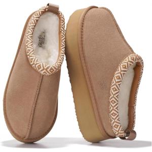 imageProject Cloud 100 Genuine Leather Platform Slippers for Women  Soft Memory Foam Womens Slippers ampamp Supportive Clogs for Women 2025  Cozy Stylish Everyday Footwear SayreChestnut