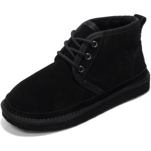 imageProject Cloud Ankle Boots for Women  Genuine Suede Shoes with Memory Foam Insole  NonSlip Mini Winter Boots Shoes for Women 2025 JuleeBlack