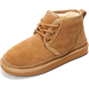 imageProject Cloud Ankle Boots for Women  Genuine Suede Shoes with Memory Foam Insole  NonSlip Mini Winter Boots Shoes for Women 2025 JuleeTan