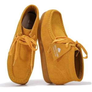 imageProject Cloud Genuine Leather Ankle Boots for Women  Lightweight ampamp Non Slip Womens Shoes  Memory Foam Insole Chukka Boots  Water Resistant Fashion Shoes for Women 2025 Wally BootMustard