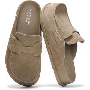 imageProject Cloud Genuine Suede Womens Clog  Memory Foam Arch Support NonSlip Sole Mules ampamp Clogs for Women Footwear  Platform Winter Shoes FoamyTaupe Suede