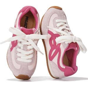 imageProject Cloud Kids Shoes for Girls  NonSlip Trendy Fashion Sneakers Girls Shoes  Slip Ons with Hook ampamp Loop Memory Foam Insole Kids Sneakers Little LowyPink